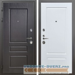 (металлическая) Shelter: Дверь стальная КОМФОРТ Дуб английский/Белый матовый (4)