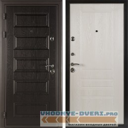 Дверь стальная МЮНХЕН (Коллекция "Shelter Plus") K-2 Горький шоколад/Ясень патина 
