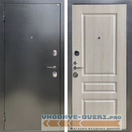 Shelter: Дверь стальная СТАНДАРТ Антик темное серебро/Дуб филадельфия крем (12)