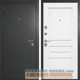 Стальная дверь в квартиру Сударь Diva MD 40 Титан Серый - M13 Белый софт