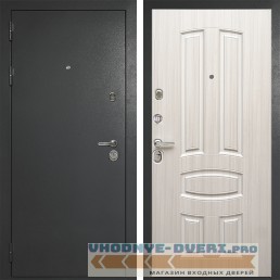 Стальная дверь в квартиру Сударь Diva MD 40 Титан Серый - М3 Сандал белый