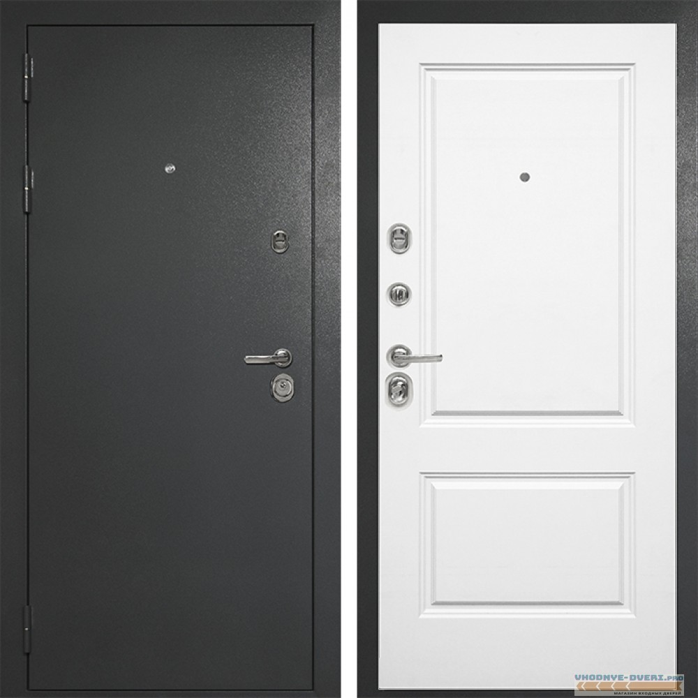 Входная дверь Сударь Diva MD 40 Титан Серый - M7 Белый софт