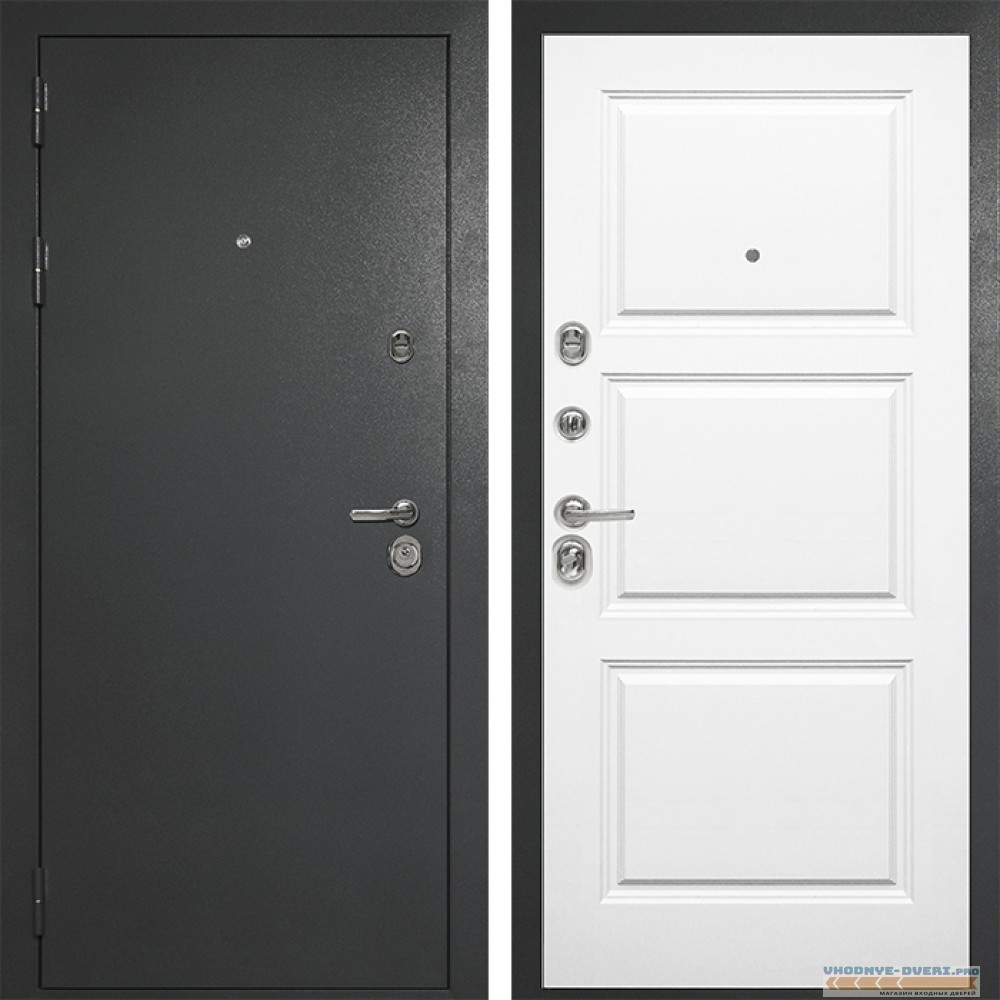 Входная дверь Сударь Diva MD 40 Титан Серый - M9 Белый софт