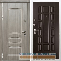 Стальная дверь в квартиру Сударь Diva MD 42 Сандал серый - М2 Венге