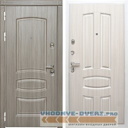 Стальная дверь в квартиру Сударь Diva MD 42 Сандал серый - М3 Сандал белый