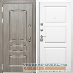 Входная дверь Сударь Diva MD 42 Сандал серый - M9 Белый софт
