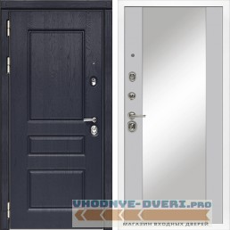 Входная дверь Сударь МД-45 Роял Вуд синий - M15 Силк маус с зеркалом