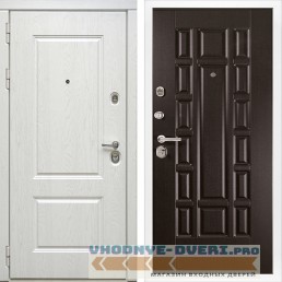Стальная дверь в квартиру Сударь Diva MD-44 Альберо Браш серебро - М2 Венге
