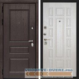 Стальная дверь в квартиру Сударь Diva-90 Крафтовый Дуб - М2 Дуб Филадельфия крем