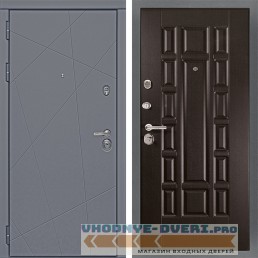 Стальная дверь в квартиру Сударь Diva-91 Серый Софт - М2 Венге