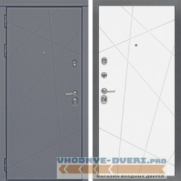 Входная дверь Сударь Diva-91 Серый Софт - M11 Белый софт