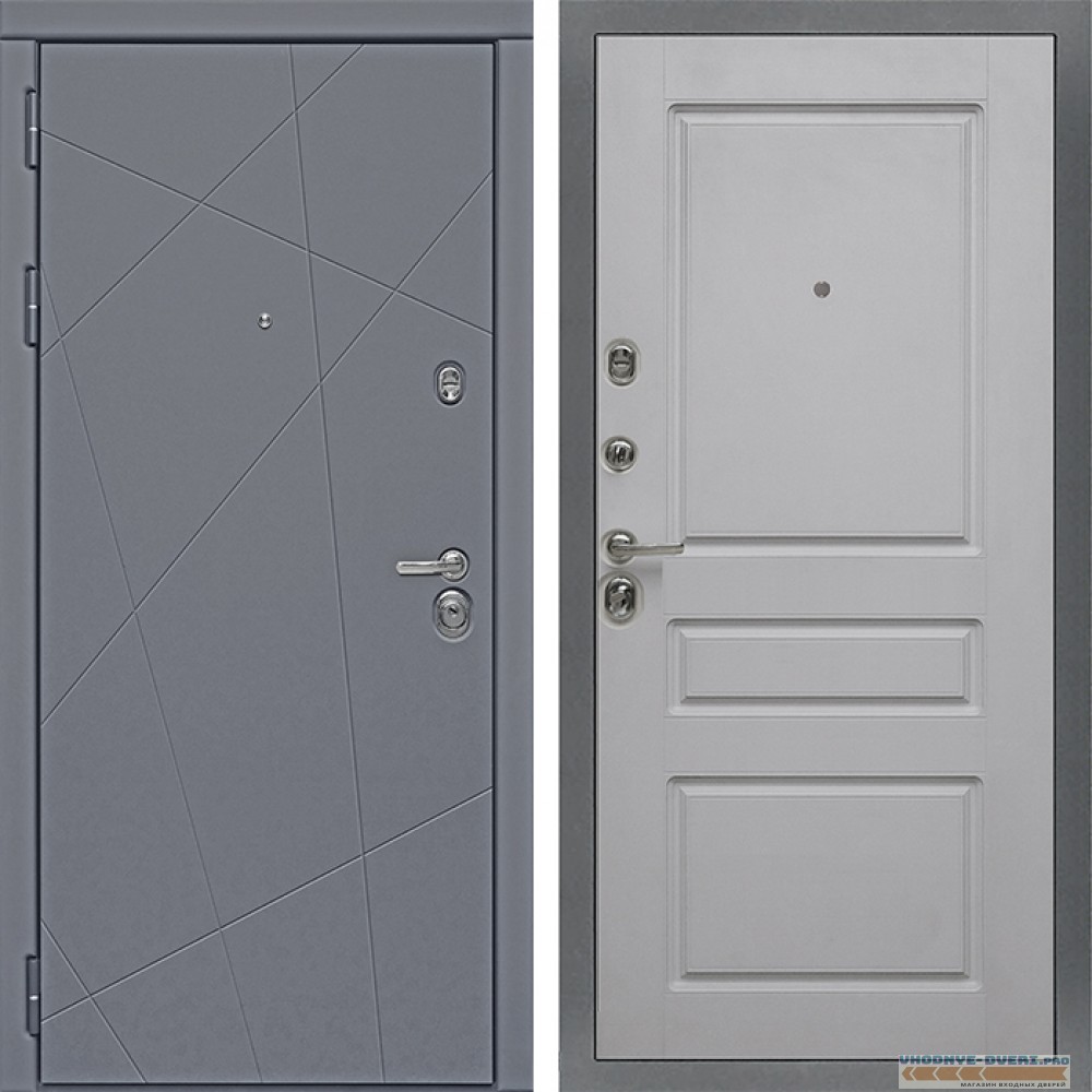 Входная дверь Сударь Diva-91 Серый Софт - M13 Силк маус