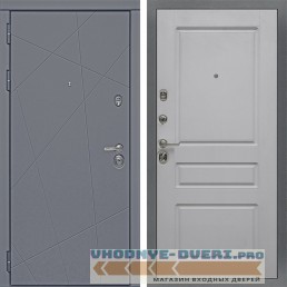 Входная дверь Сударь Diva-91 Серый Софт - M13 Силк маус