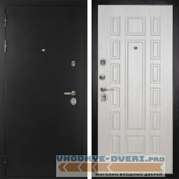 Стальная дверь в квартиру Сударь Diva MD 40 Черный титан - М2 Дуб Филадельфия крем