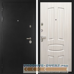 Стальная дверь в квартиру Сударь Diva MD 40 Черный титан - М3 Сандал белый