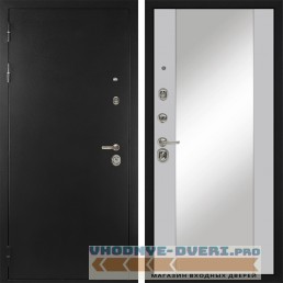 Входная дверь Сударь Diva MD 40 Черный титан - M15 Силк маус с зеркалом