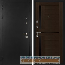 Стальная дверь в квартиру Сударь Diva MD 40 Черный титан - С2 Венге
