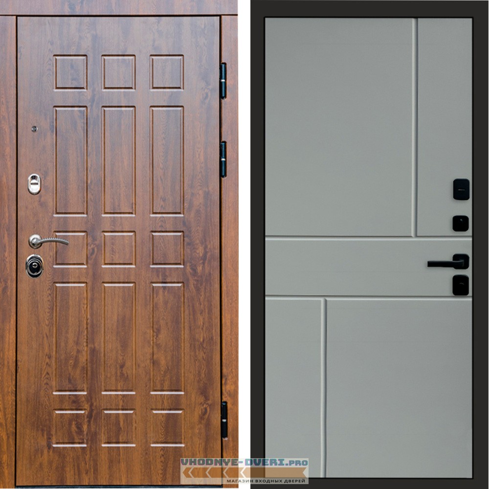 Дверь Termo Door Афина дуб Горизонт Grey софт