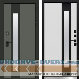 Дверь Арктика Графит Termo Door Белый софт