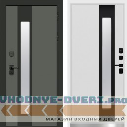 Дверь Арктика White Графит Termo Door Белый софт