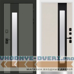 Дверь Арктика  Графит Termo Door Слоновая кость