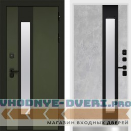 Дверь Арктика White Грин Termo Door Бетон светлый