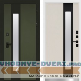 Дверь Арктика White Грин Termo Door Слоновая кость