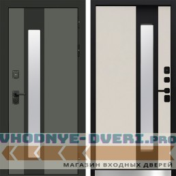 Входная дверь Termo-Door Арктика Грин - Слоновая кость