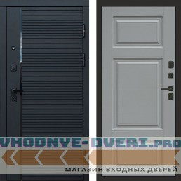 Входная дверь Black Line Лион grey софт
