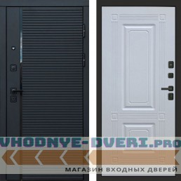 Входная дверь Black Line Мадрид белый софт