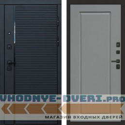 Входная дверь Black Line Гранд grey софт