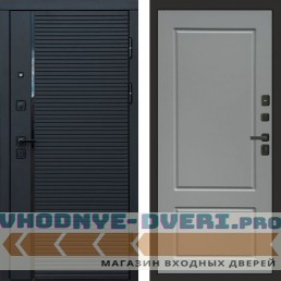 Входная дверь Black Line Марсель grey софт