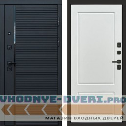 Входная дверь Black Line Марсель белый софт
