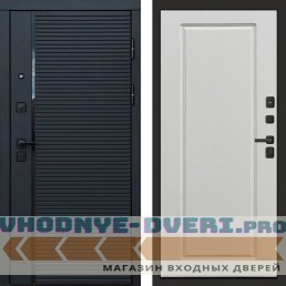 Входная дверь Black Line Гранд белый софт