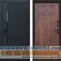 Входная дверь Black Line Орех премиум Входная дверь Black Line Орех премиум