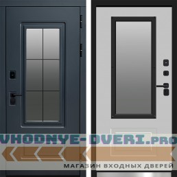 Входная дверь ТЕРМО ЭВЕРЕСТ ГРАФИТ - Белый софт