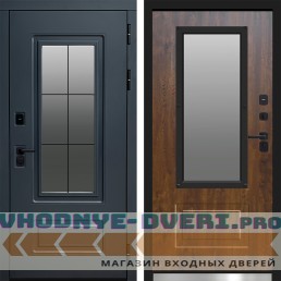 Входная дверь ТЕРМО ЭВЕРЕСТ ГРАФИТ - Дуб