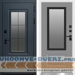 Входная дверь ТЕРМО ЭВЕРЕСТ ГРАФИТ с белой коробкой - Grey Soft
