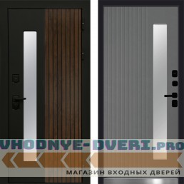 Дверь Флагман Черный кварц Termo Door Grey soft