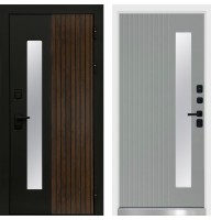 Дверь Флагман White Черный кварц Termo Door Grey soft