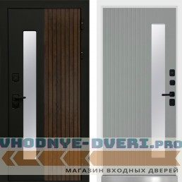 Дверь Флагман White Черный кварц Termo Door Grey soft