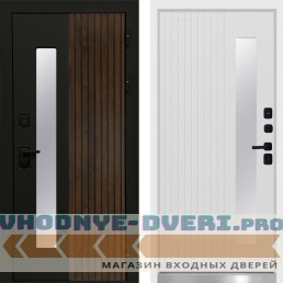 Дверь Флагман White Черный кварц Termo Door Белый софт