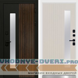 Дверь Флагман White Черный кварц Termo Door Слоновая кость