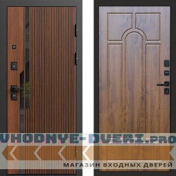 Входная дверь Флекс Бетон Арка дуб