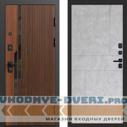 Входная дверь Флекс Бетон Горизонт бетон светлый