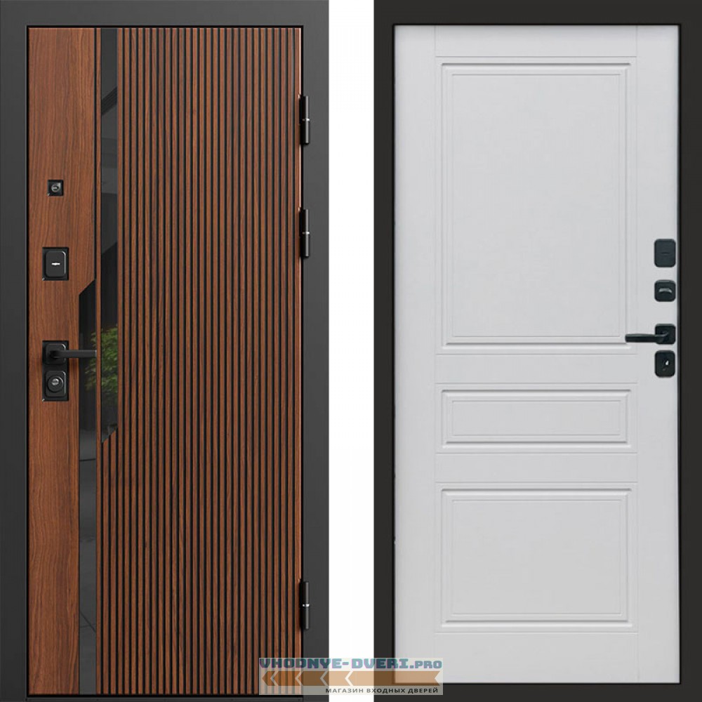 Входная дверь Флекс Бетон Классика Белый матовый