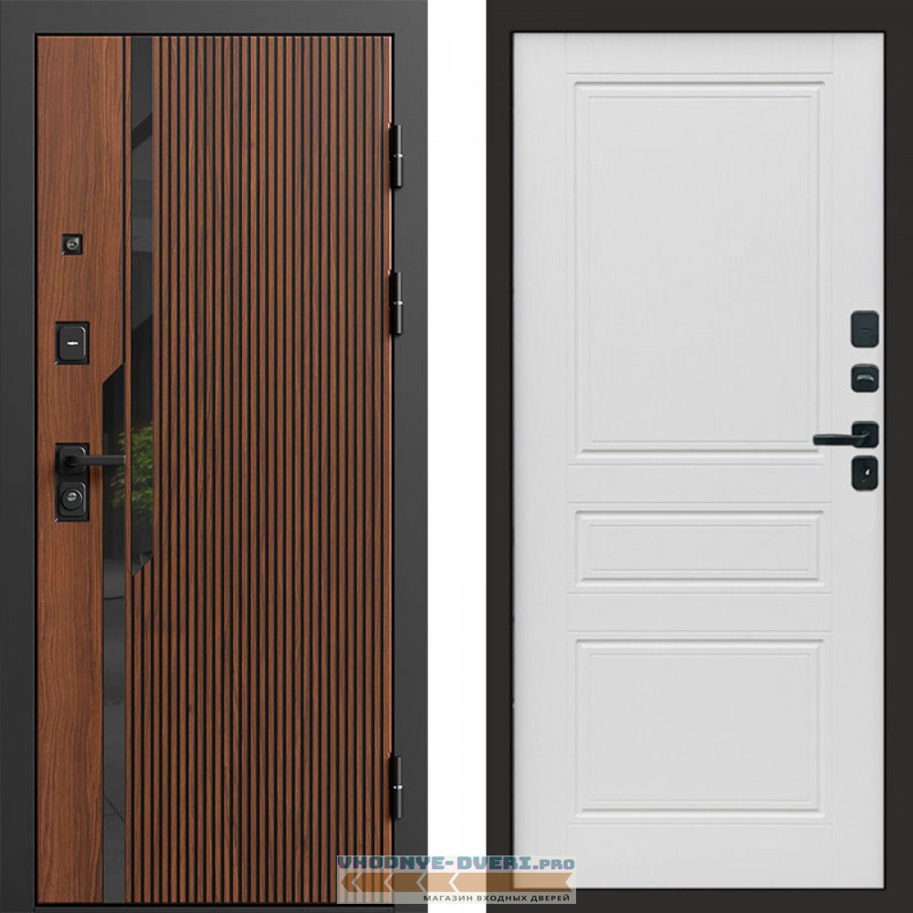 Входная дверь Флекс Бетон Классика Лиственница