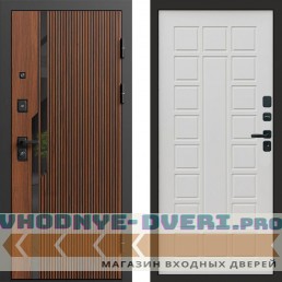 Входная дверь Флекс Бетон Престиж белый матовый