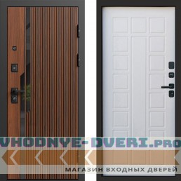 Входная дверь Флекс Бетон Престиж Белое дерево