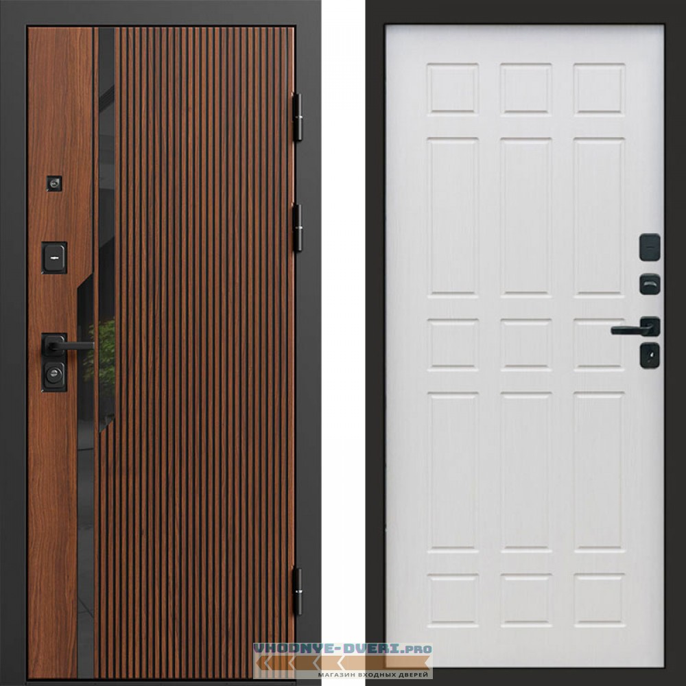 Входная дверь Флекс Бетон Спарта лиственница